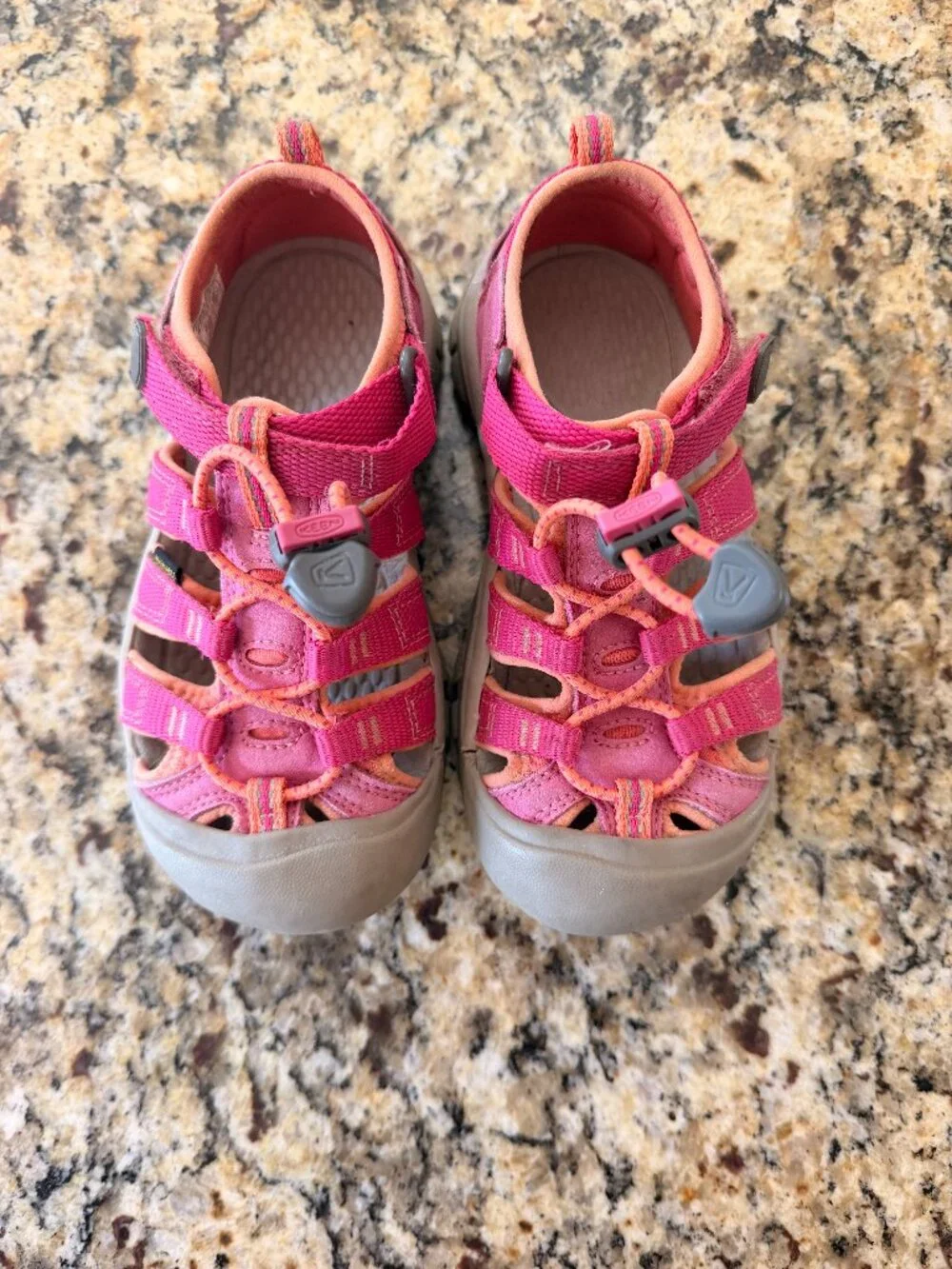 KEEN Kids Pink Coral Closed Toe Sport Water Sandals Size 12